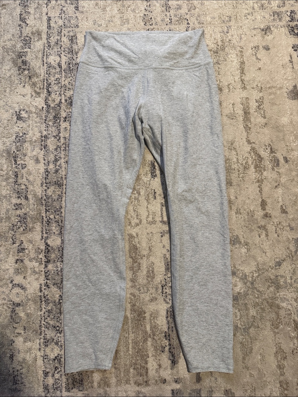 Alosoft High-Waist Crop highlight Leggings in Heathered Grey